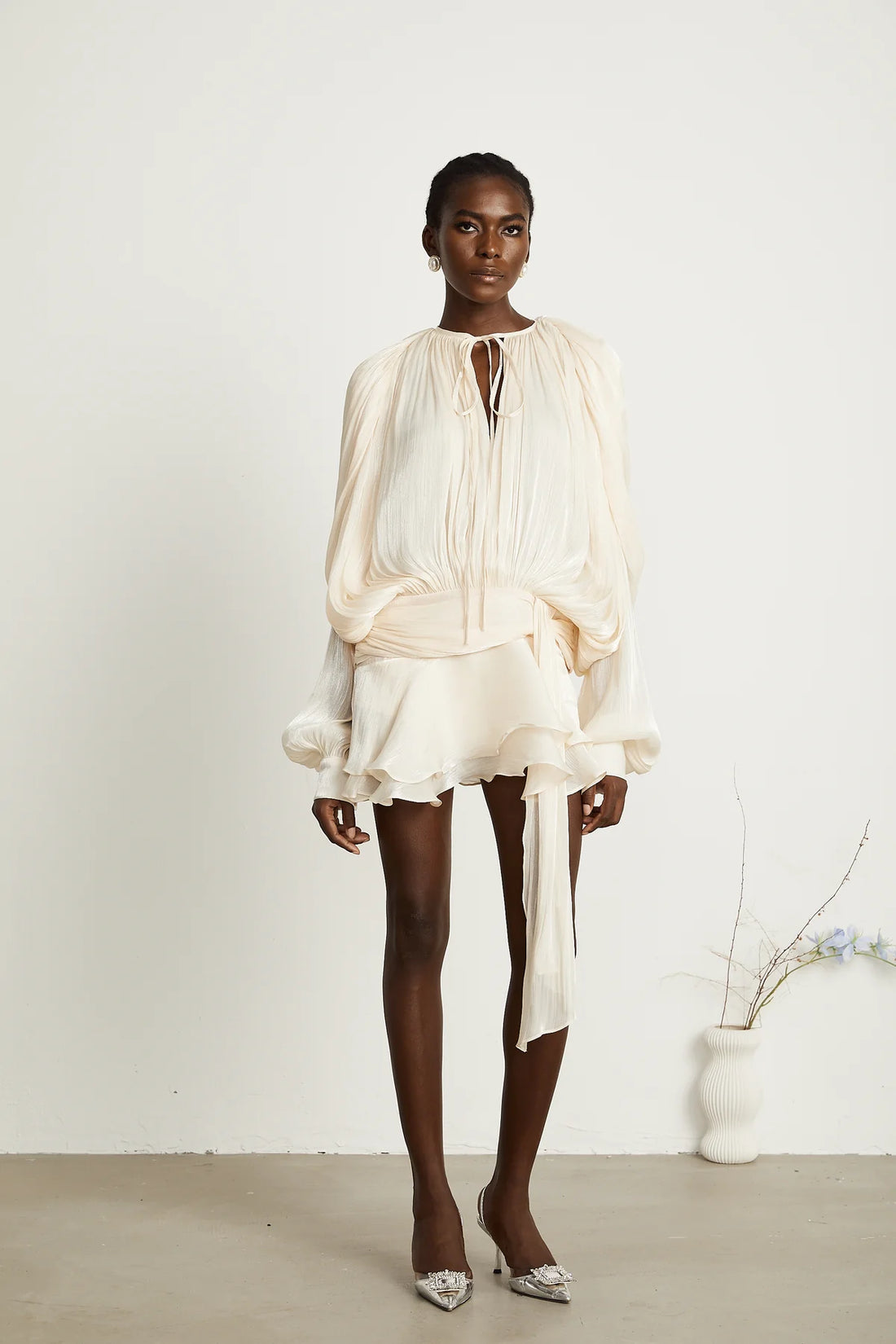 Eugenie Ruffled Mini Dress