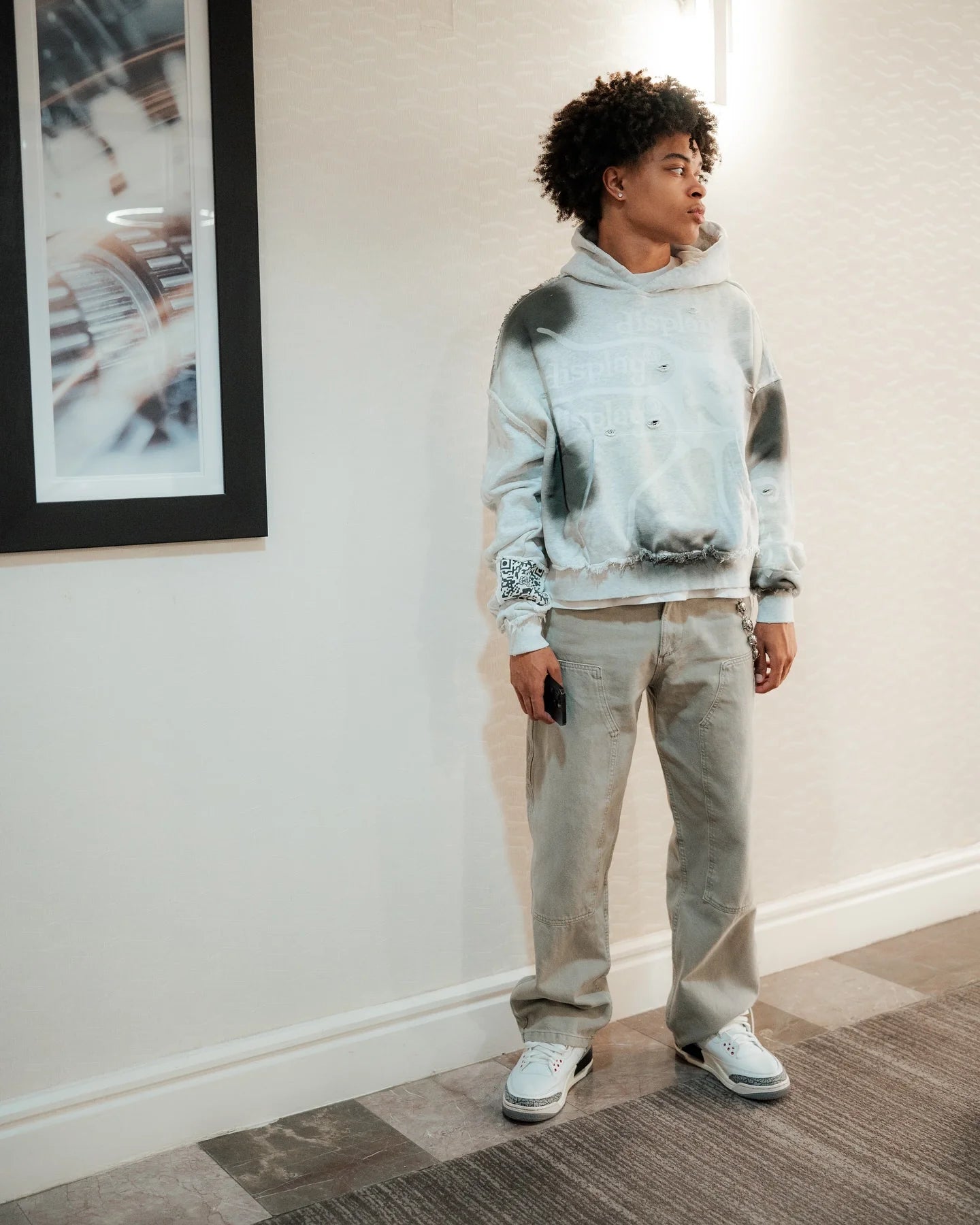 Display Distressed Hoodie