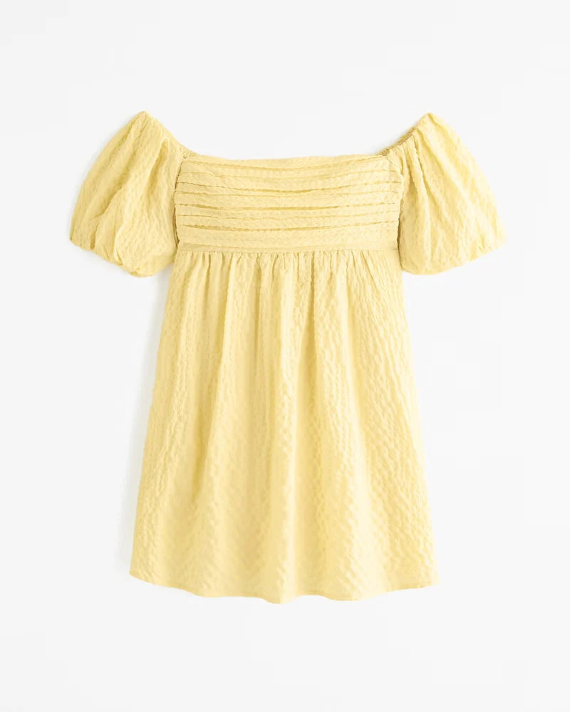 Off-The-Top-Shoulder Mini Dress