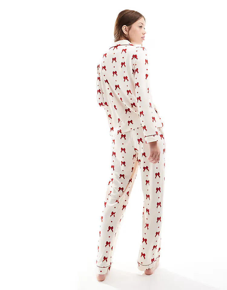 Red Ribbon Pj Set