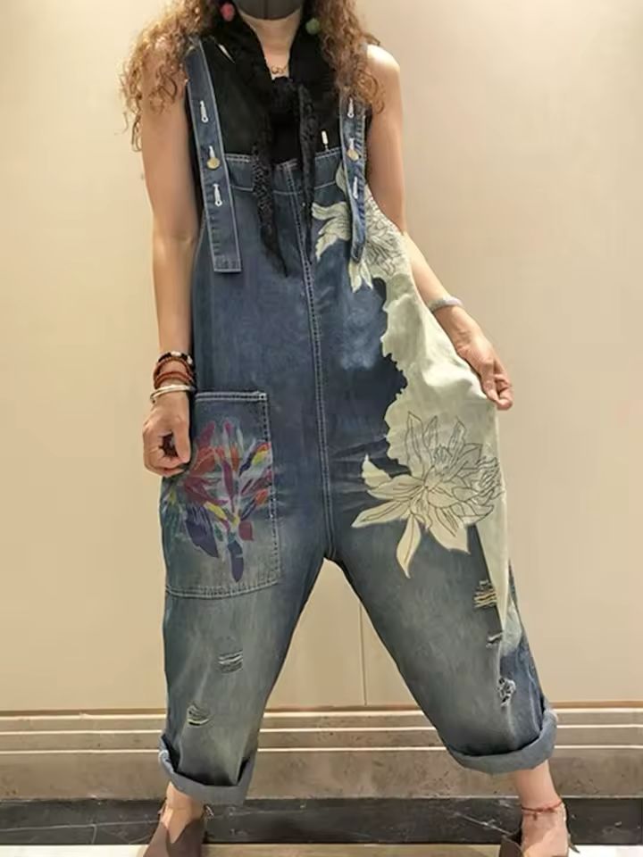 Denim Harem Pants
