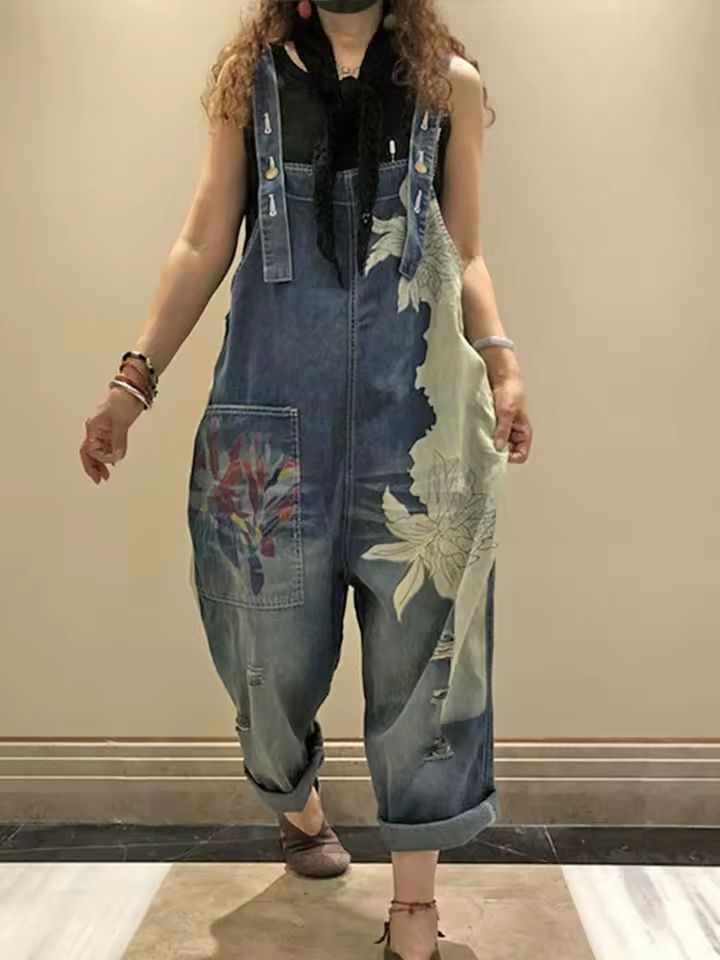 Denim Harem Pants