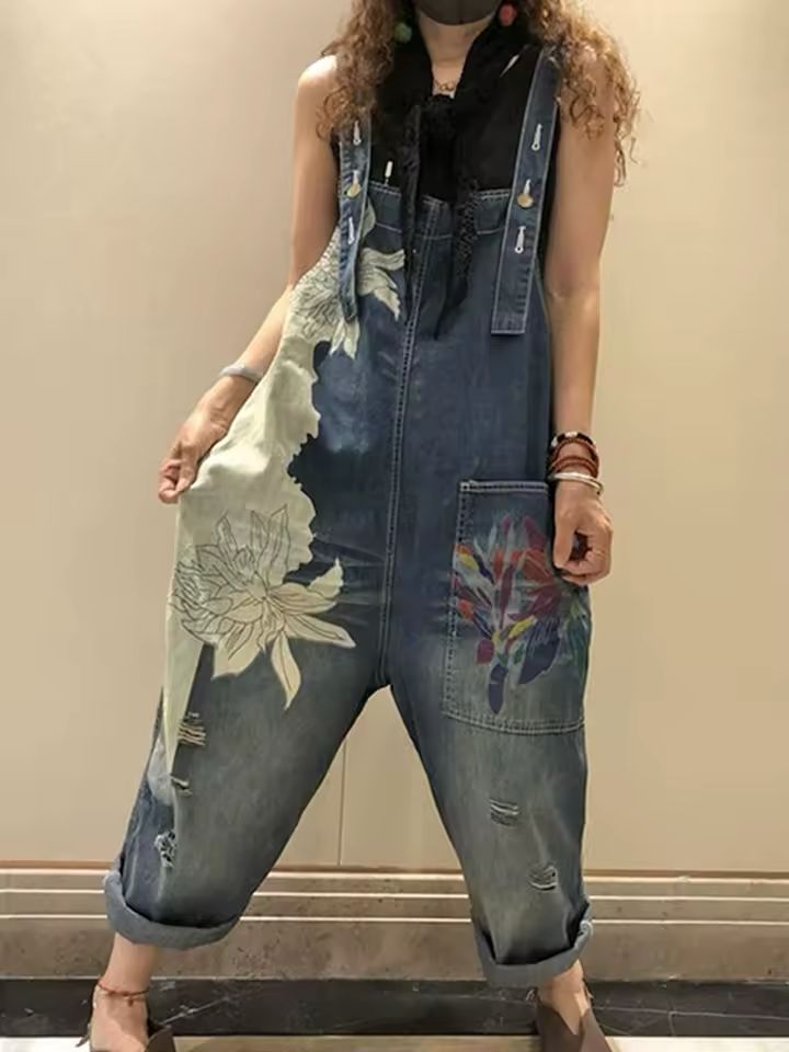 Denim Harem Pants