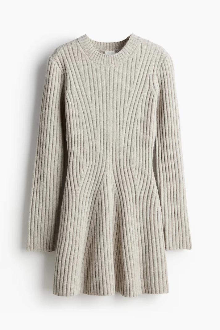 Fall Rib-Knit Dress