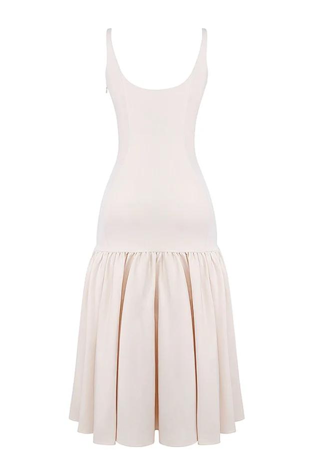 Vintage Cream Dropped Waist