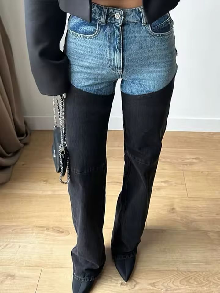 Fashion Patchwork Jeans