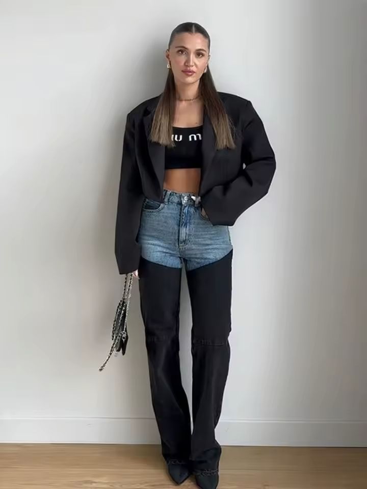 Fashion Patchwork Jeans