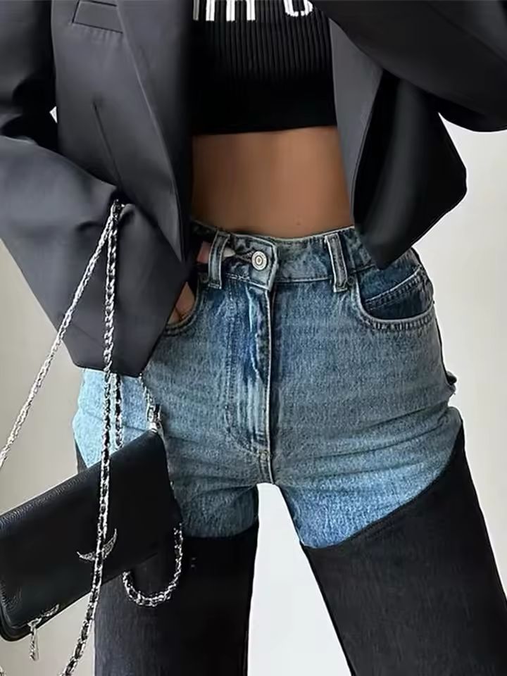 Fashion Patchwork Jeans
